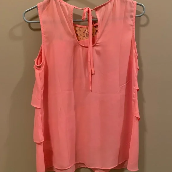 SLEEVELESS RUFFLED TOP - Picture 7 of 8